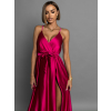 Malinové elegantné dlhé šaty FAIRYTALE
