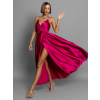 Malinové elegantné dlhé šaty FAIRYTALE