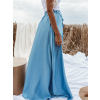 32160 9 modra dlouha sukne denise s rozparkem