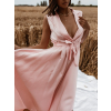 32442 5 svetle ruzove leskle saty blaine s vazanim