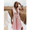32442 2 svetle ruzove leskle saty blaine s vazanim