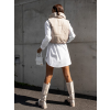 35742 4 zeleno bezova oboustranna vesticka branche
