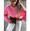 36267 1 ruzovy pleteny svetr deity s volnymi rukavy