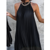 36531 cerne dlouhe plisovane saty hot