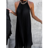 36531 2 cerne dlouhe plisovane saty hot