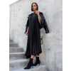 36531 5 cerne dlouhe plisovane saty hot