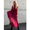 36534 2 bordo dlouhe plisovane saty hot