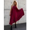 36534 bordo dlouhe plisovane saty hot