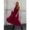 36534 4 bordo dlouhe plisovane saty hot