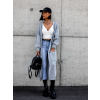 36684 svetle sedy dlouhy pleteny cardigan emalyn s kapsami