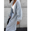 36684 5 svetle sedy dlouhy pleteny cardigan emalyn s kapsami