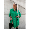37185 3 zelene kosilove saty deep s paskem