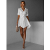 37086 6 bile lehke saty foggy s knofliky