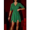 Zelené ľahké šaty FOGGY s gombíkmi