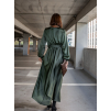 37947 4 khaki elegantni saty woman s dlouhym rukavem
