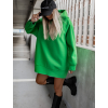 Zelená oversize mikina GENTLE s kapucňou