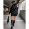 38463 cerna oversize mikina gentle s kapuci