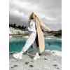 37785 8 bezovy oversize kabat confident