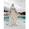 37785 4 bezovy oversize kabat confident