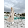 37785 11 bezovy oversize kabat confident