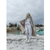 37785 15 bezovy oversize kabat confident