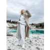 37785 16 bezovy oversize kabat confident