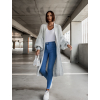37932 svetle sedy cardigan sentence otevreneho strihu