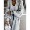 37932 4 svetle sedy cardigan sentence otevreneho strihu