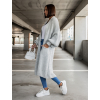 37932 2 svetle sedy cardigan sentence otevreneho strihu