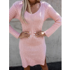 38778 2 staroruzove pletene saty fillana s rozparky
