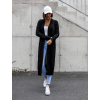 39366 2 cerny dlouhy cardigan tinky otevreneho strihu