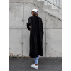 39366 cerny dlouhy cardigan tinky otevreneho strihu
