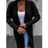 39366 3 cerny dlouhy cardigan tinky otevreneho strihu