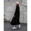 39366 4 cerny dlouhy cardigan tinky otevreneho strihu