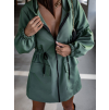 40017 1 khaki saty na zip samantha s nabiranymi rukavy a kapuci
