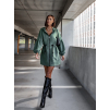 40017 2 khaki saty na zip samantha s nabiranymi rukavy a kapuci