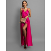40485 13 tmave ruzove leskle dlouhe plesove saty chrysanthe