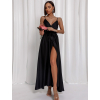 40599 15 cerne leskle dlouhe plesove saty fairytale pro druzicky
