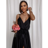 40599 18 cerne leskle dlouhe plesove saty fairytale pro druzicky