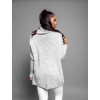 41580 3 svetle sedy pleteny oversize svetr twined s rolakem