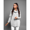 41580 5 svetle sedy pleteny oversize svetr twined s rolakem