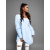 41586 svetle modry asymetricky oversize svetr incure