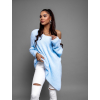 41586 2 svetle modry asymetricky oversize svetr incure