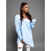 41586 5 svetle modry asymetricky oversize svetr incure