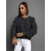 42396 4 tmave sedy naraseny svetr droppy s volnymi rukavy