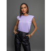 Fialové tričko FANCY s vystuženými ramenami