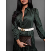 43446 6 khaki kosilove saty anite s dlouhym rukavem