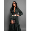 43446 4 khaki kosilove saty anite s dlouhym rukavem