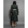 43446 5 khaki kosilove saty anite s dlouhym rukavem