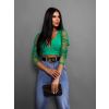 43797 2 zeleny crop top betye s pruhlednymi rukavy